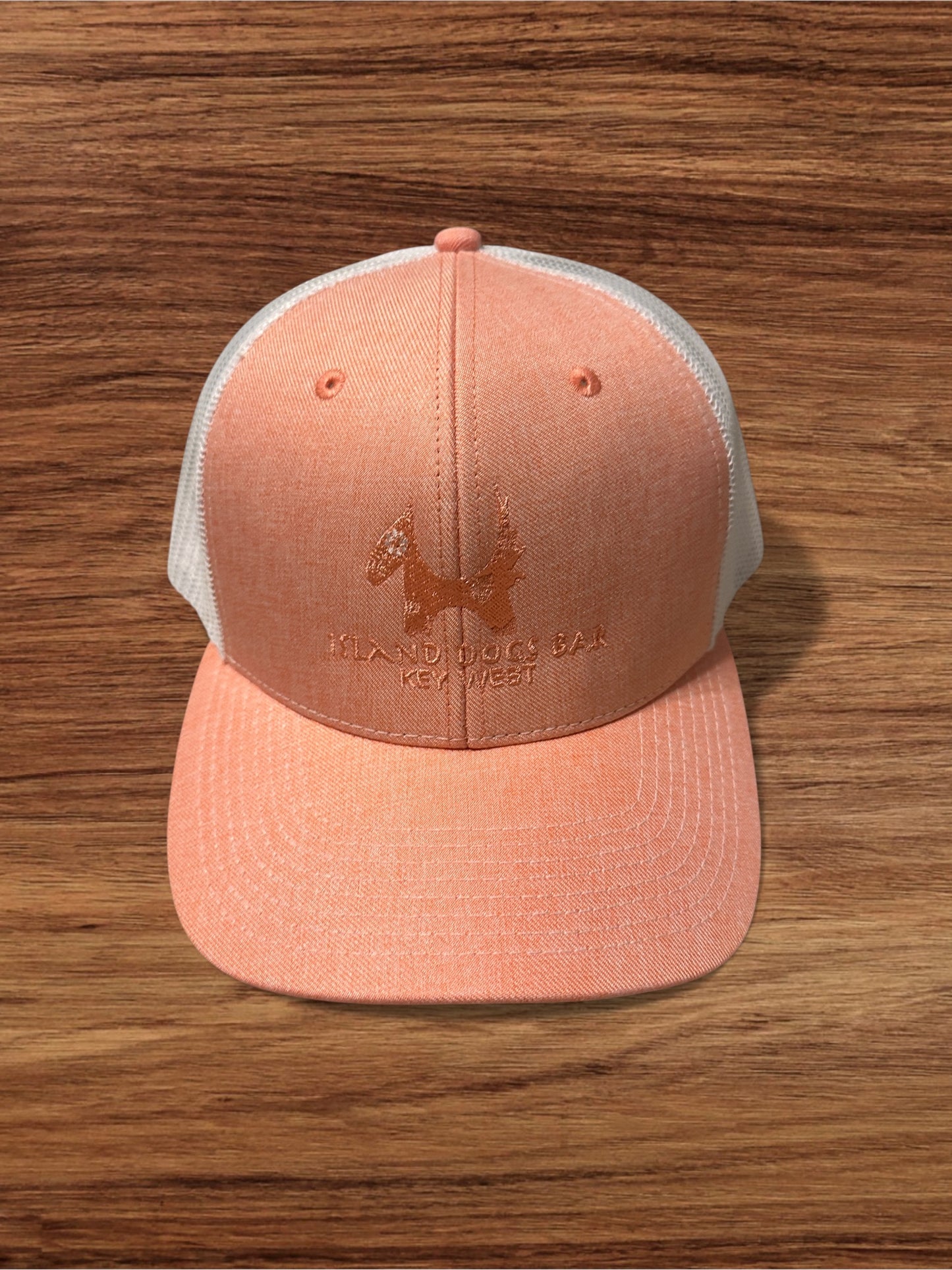 Salmon Hat w/ White Snap Back