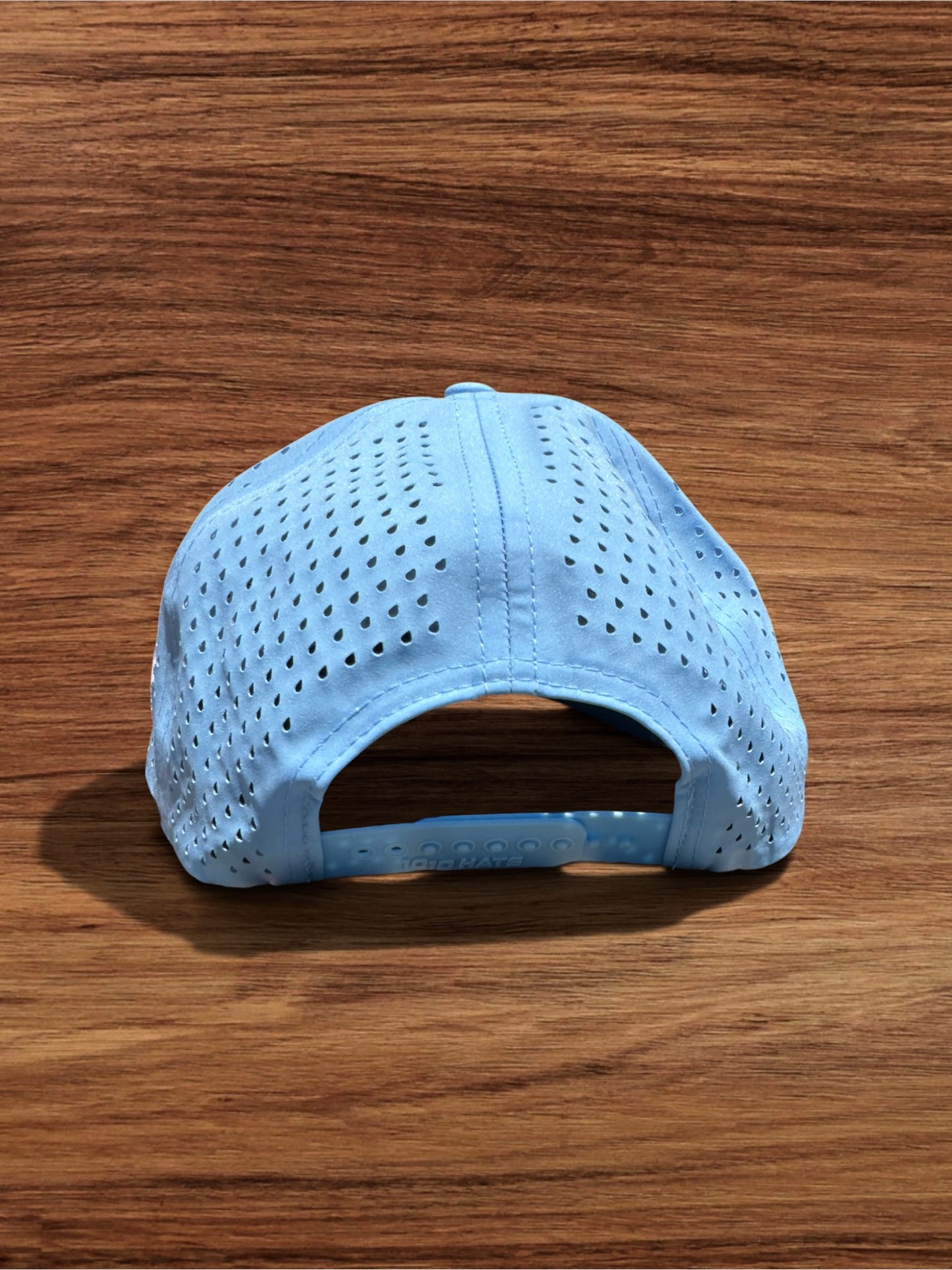 Baby Blue Hat w/ White Embroidery