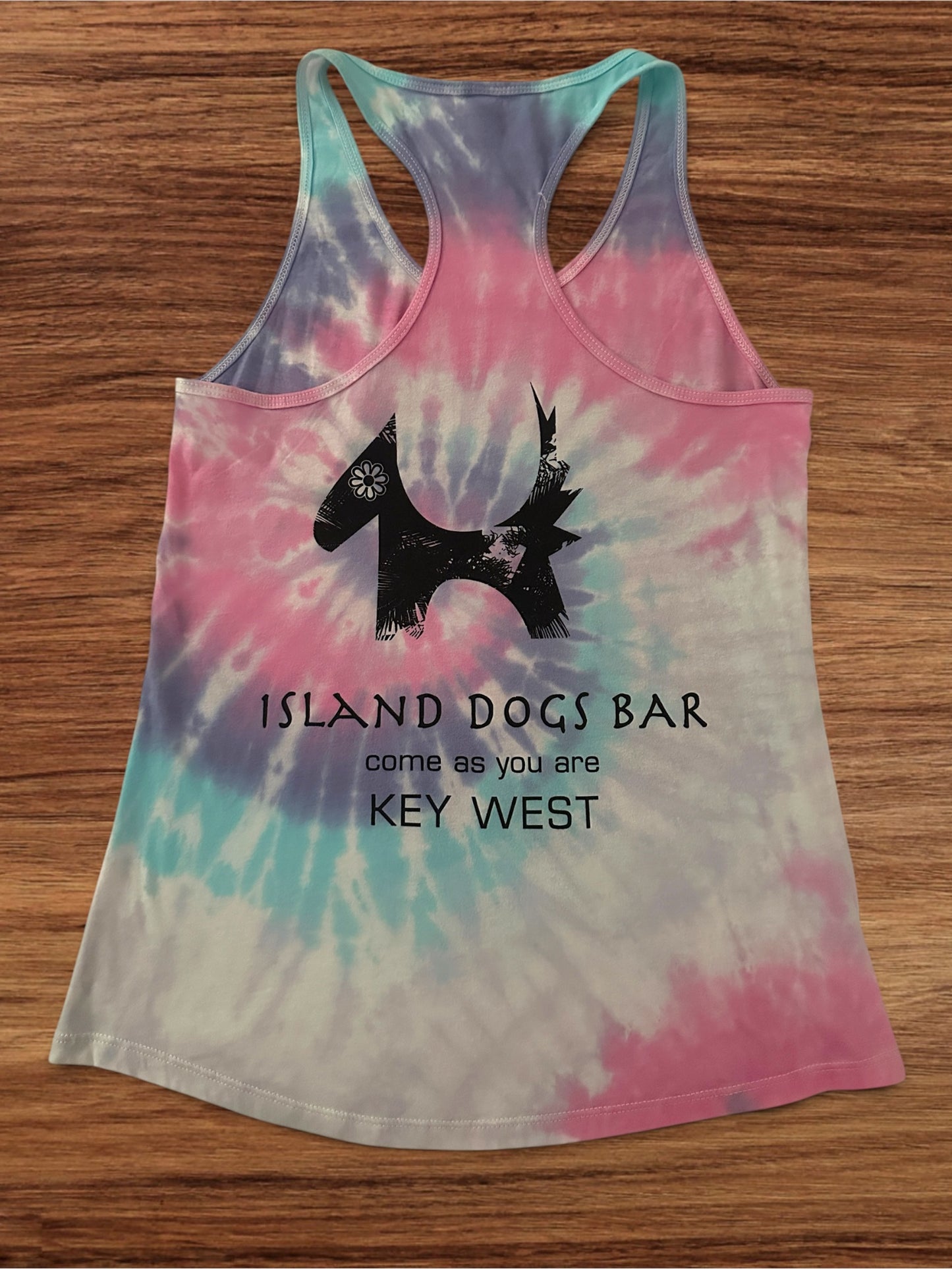 Ladies Racer-back Tye-Dye Tank