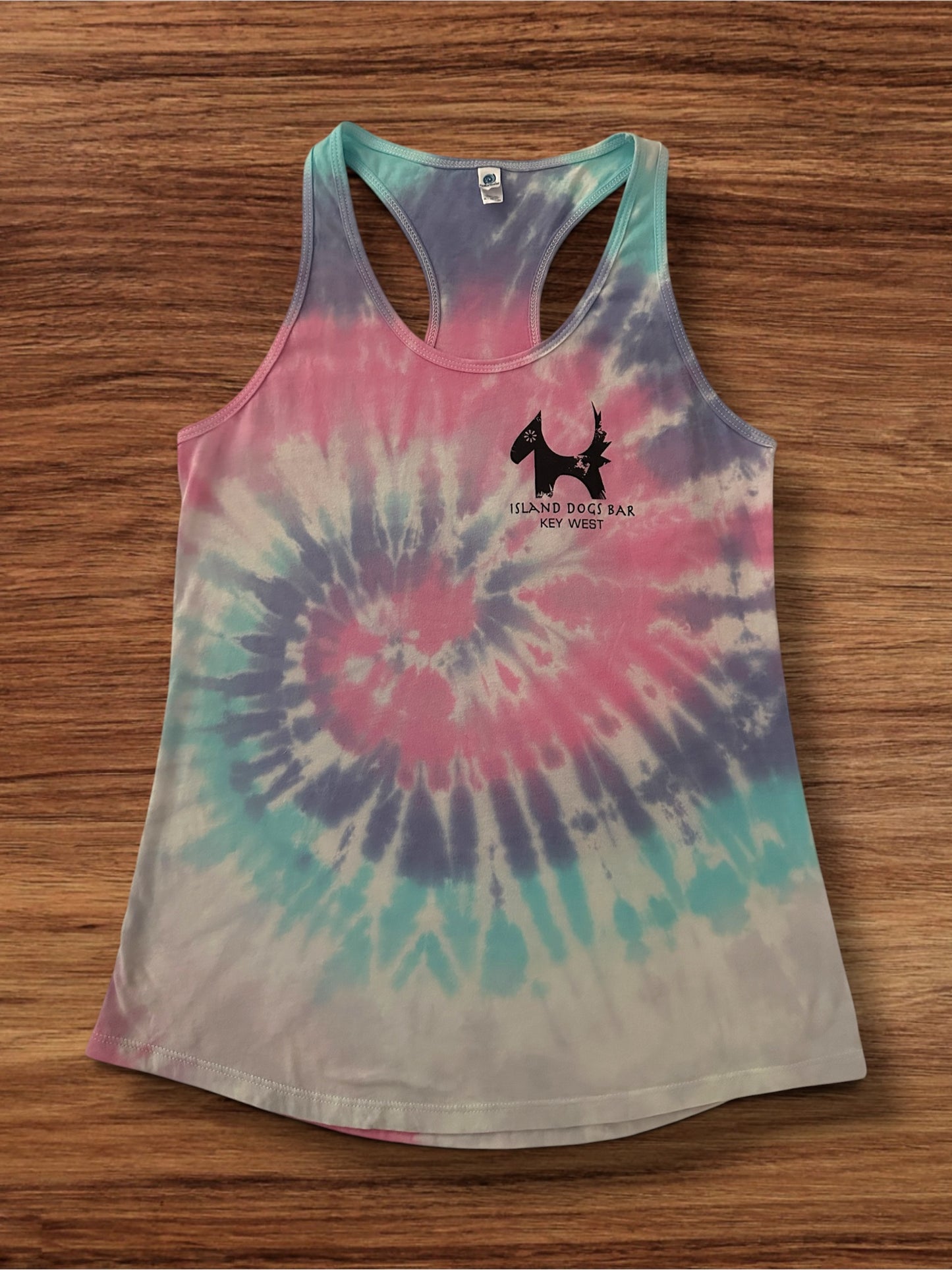 Ladies Racer-back Tye-Dye Tank