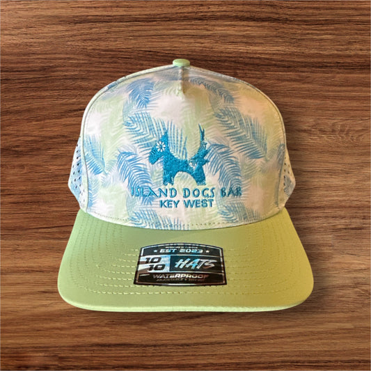 Blue/Green Palm Hat w/ Snap Back