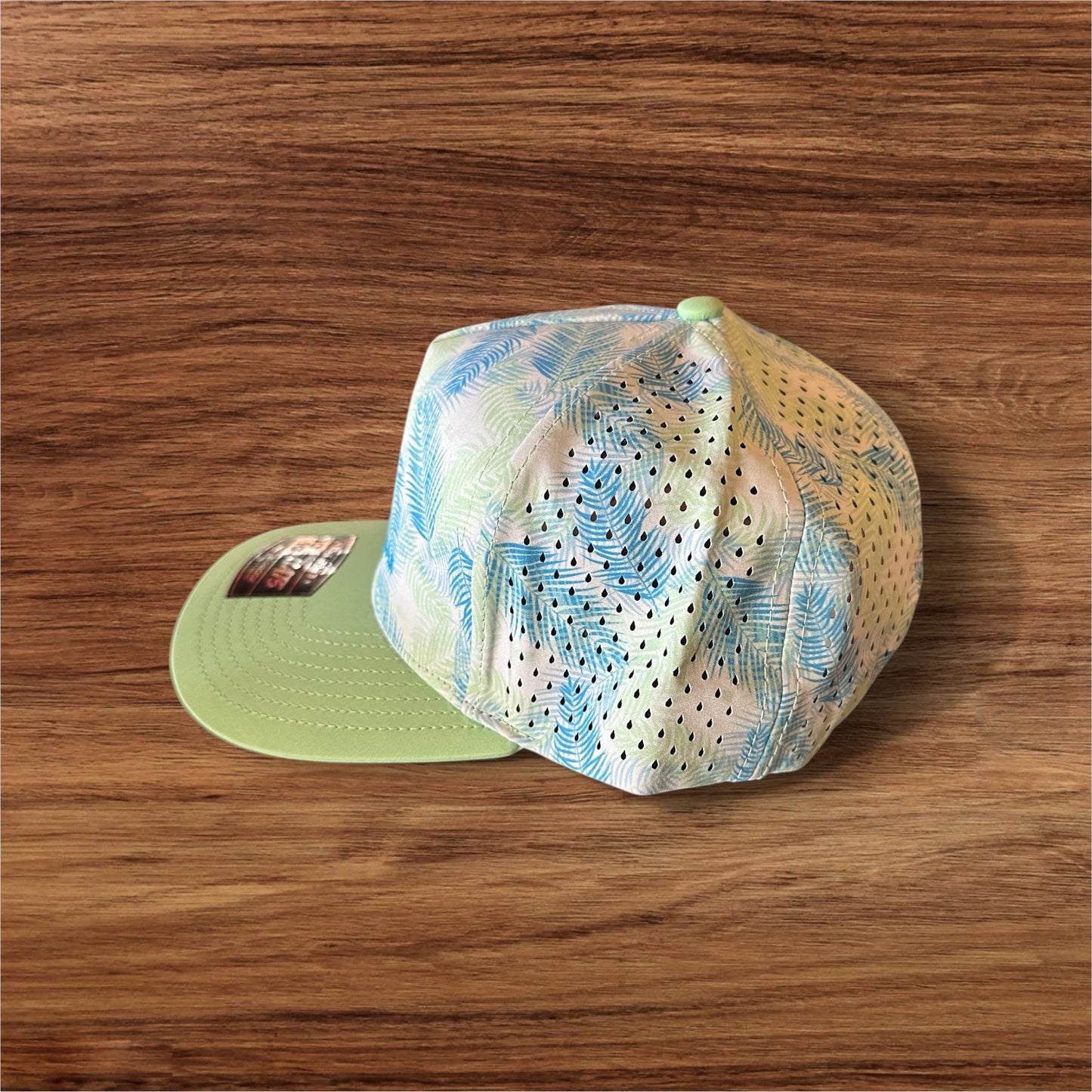 Blue/Green Palm Hat w/ Snap Back