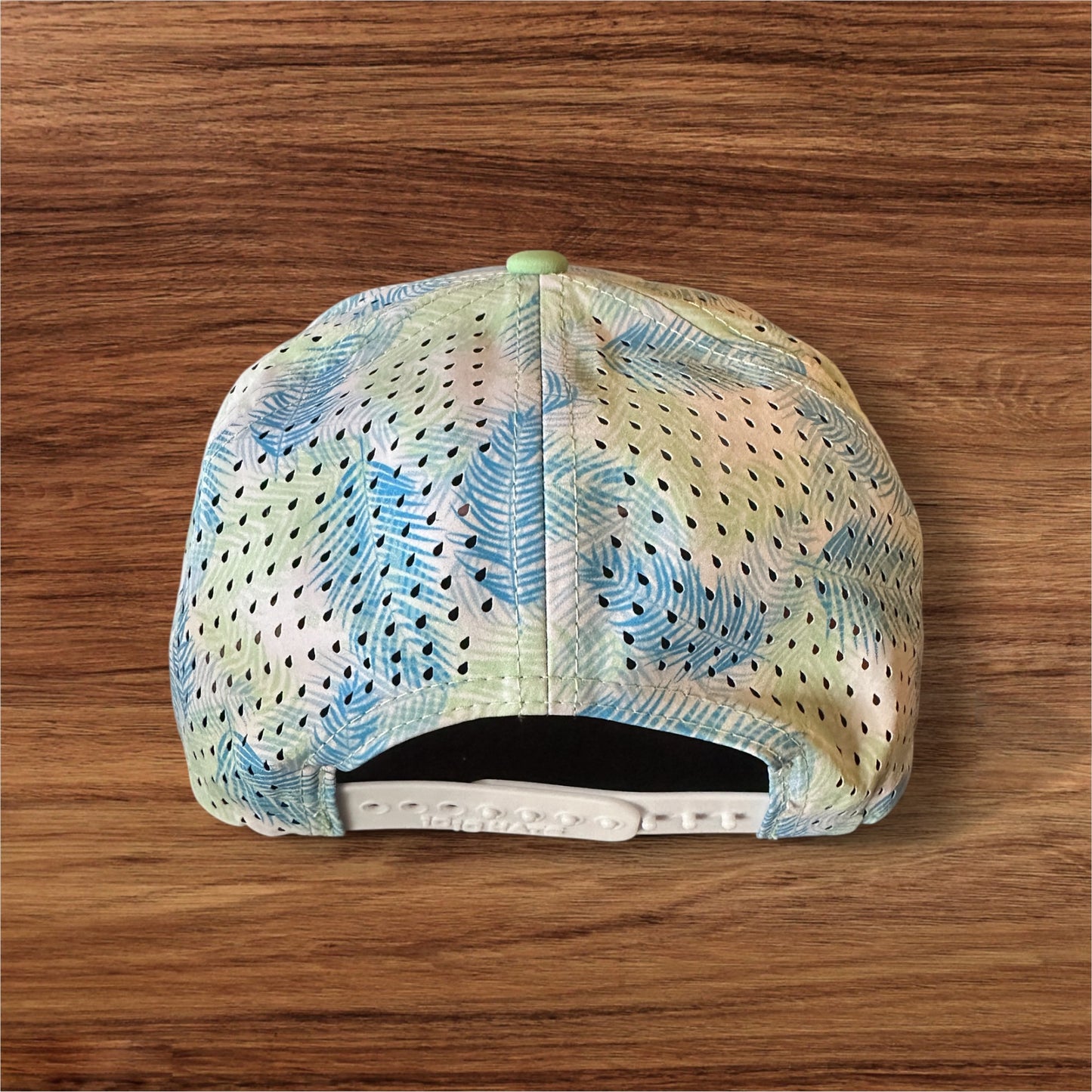 Blue/Green Palm Hat w/ Snap Back