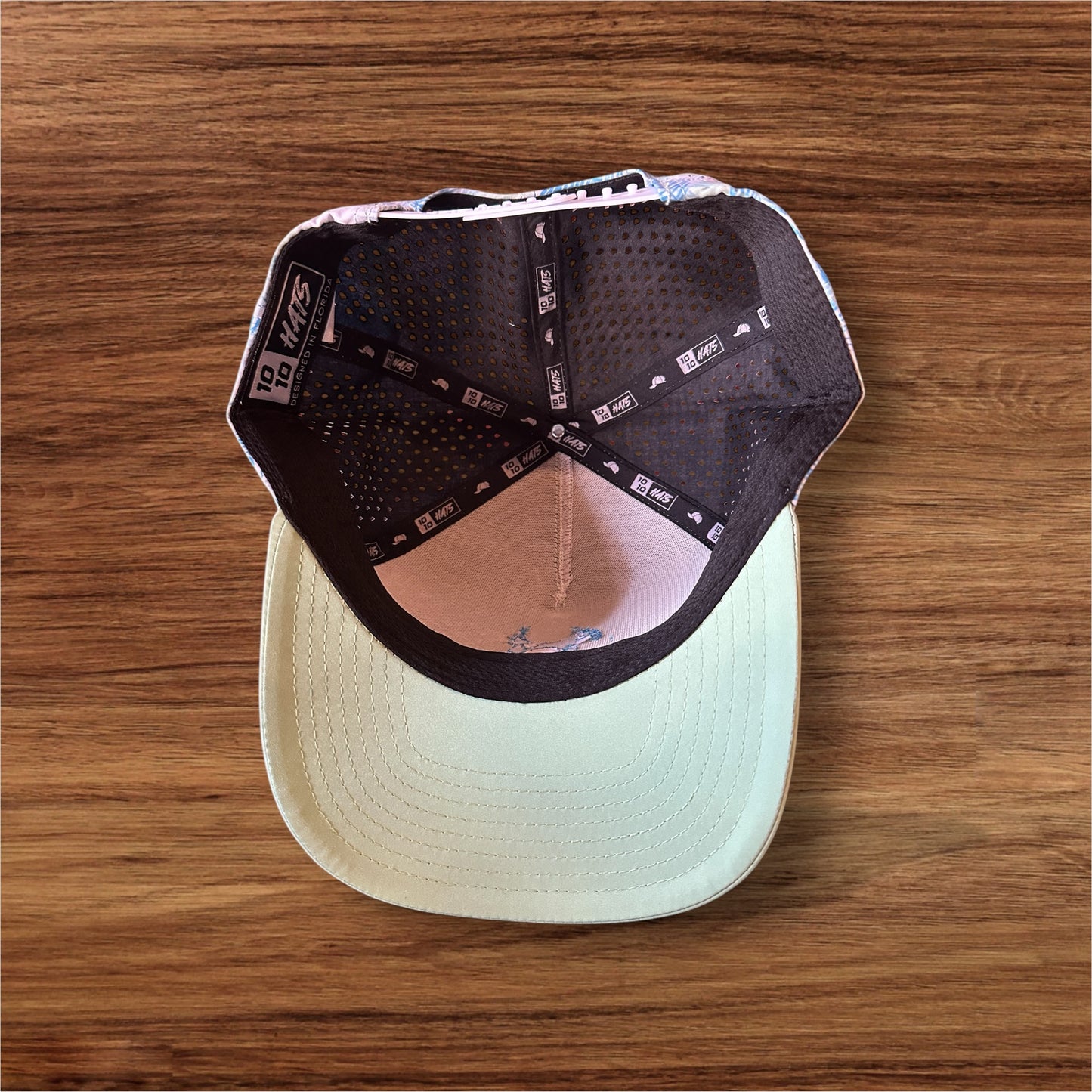 Blue/Green Palm Hat w/ Snap Back